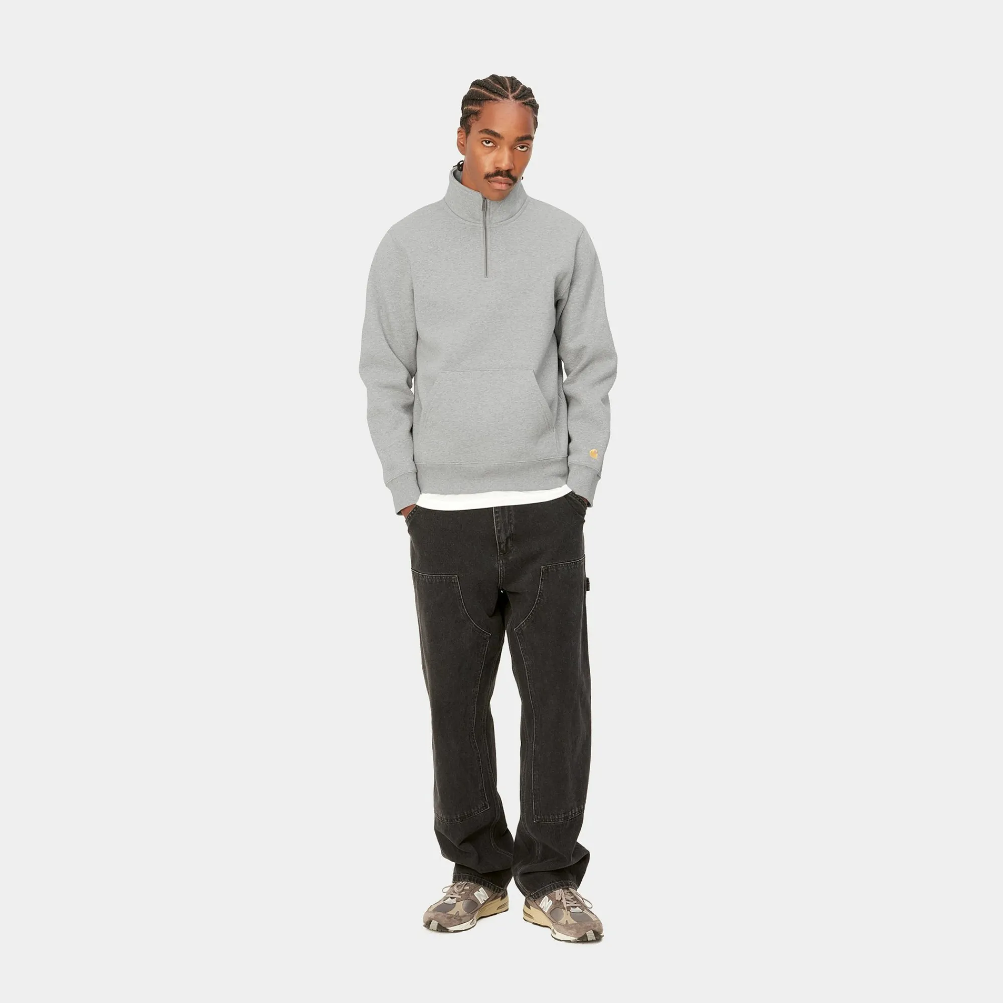 Carhartt WIP Sweats>Chase Neck Zip Sweatshirt