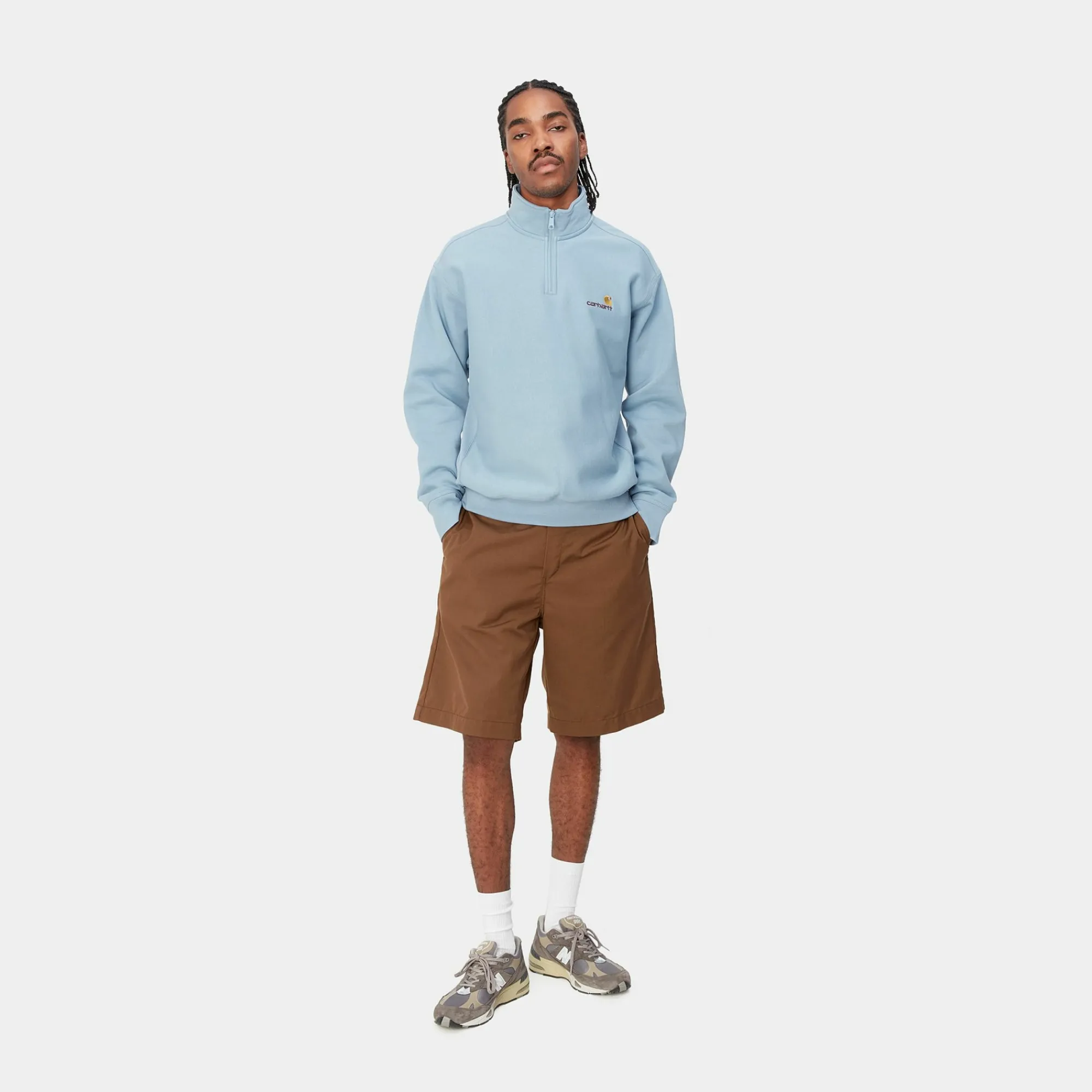 Carhartt WIP Sweats>Half Zip American Script Sweatshirt