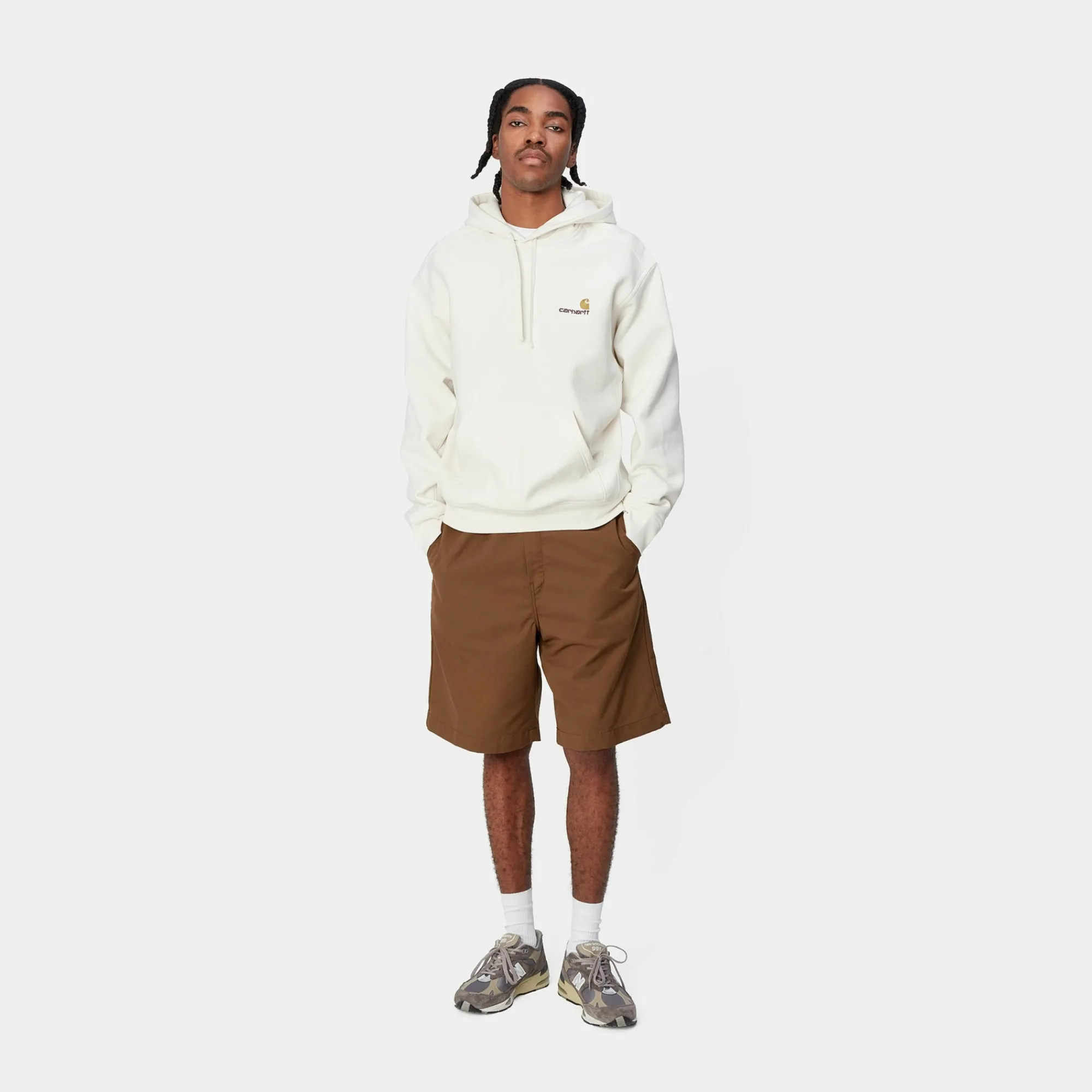 Carhartt WIP Sweats>Hooded American Script Sweatshirt