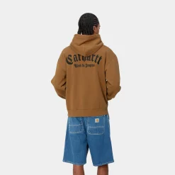 Carhartt WIP Sweats>Hooded Onyx Script Sweat
