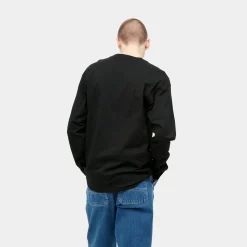 Carhartt WIP T-Shirts & Polos>L/S American Script T-Shirt