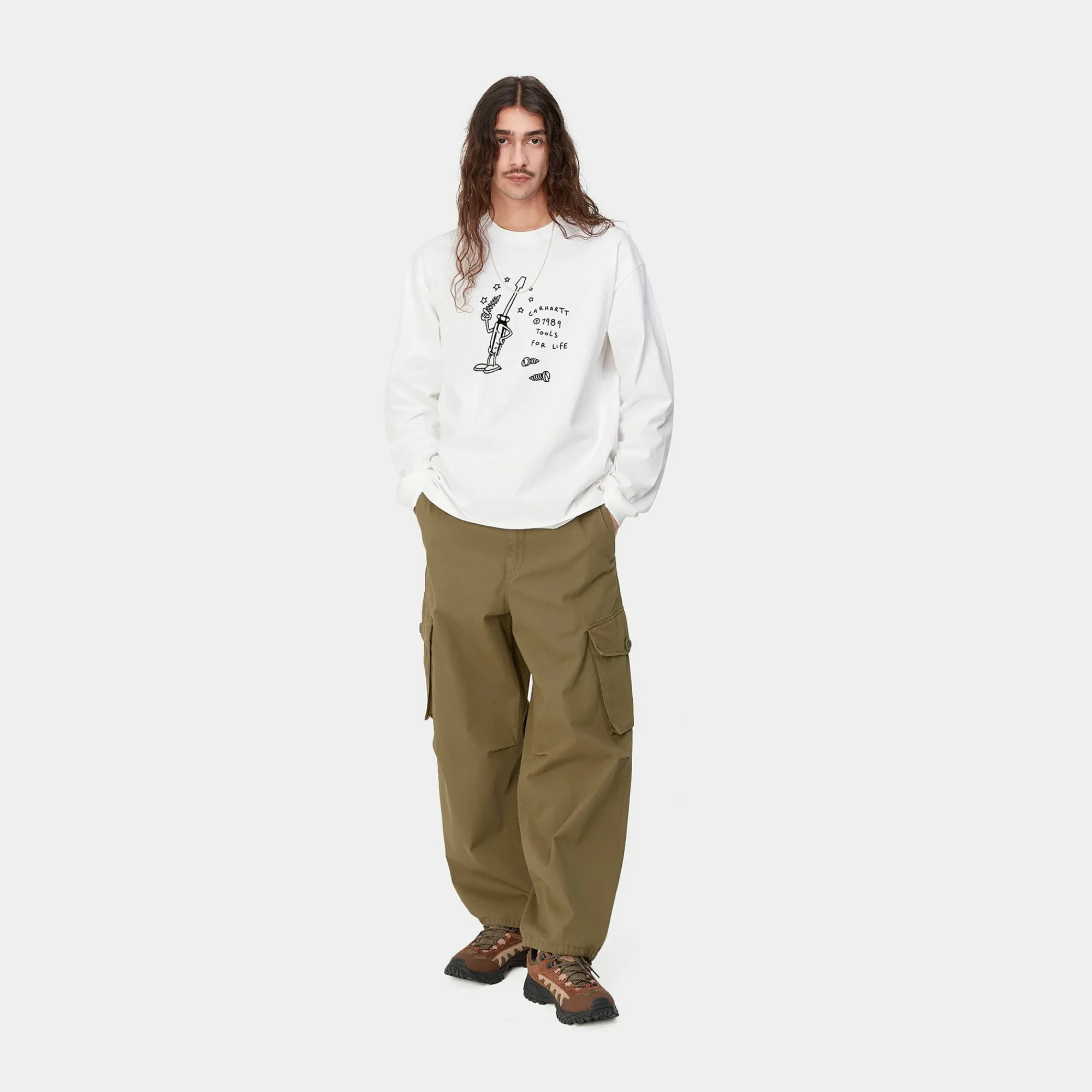 Carhartt WIP T-Shirts & Polos>L/S Tools For Life T-Shirt