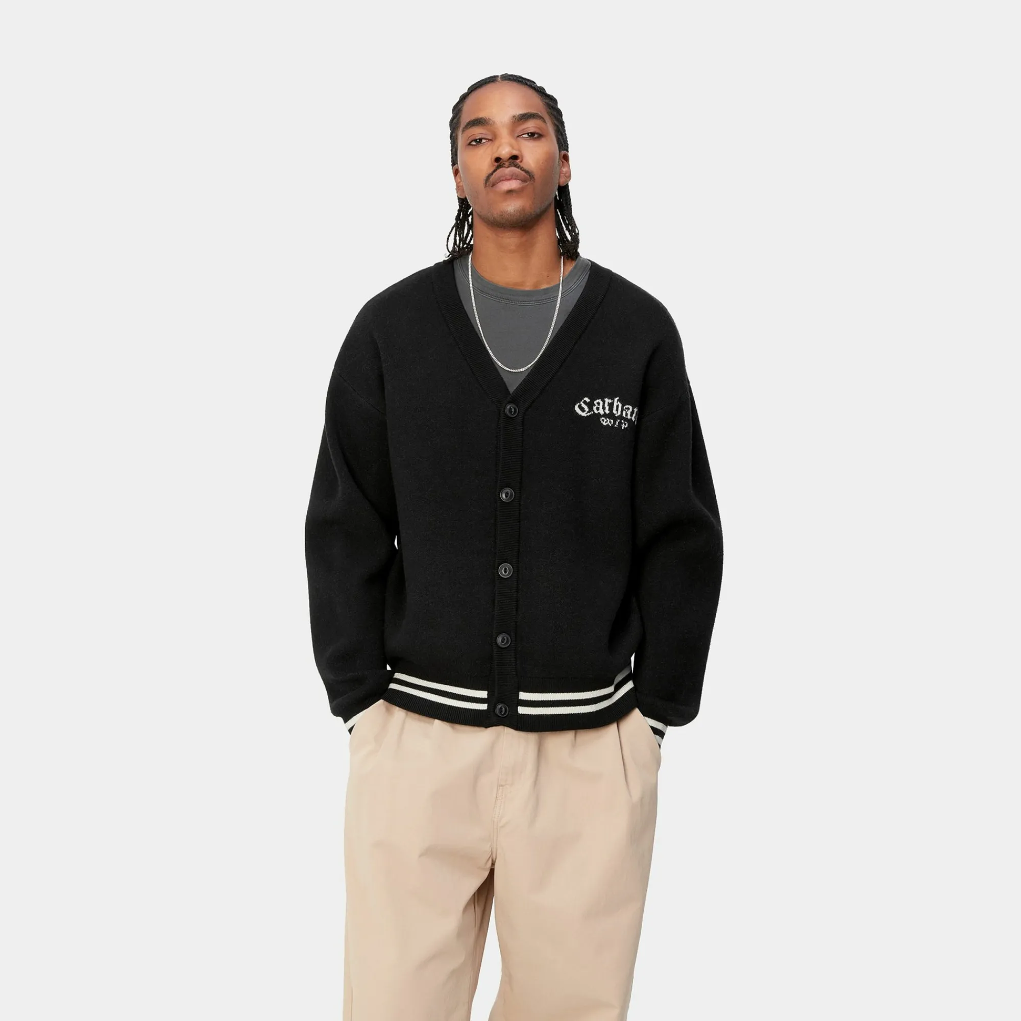 Carhartt WIP Knits>Onyx Cardigan
