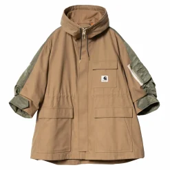 Carhartt WIP Collaborations>Sacai X W' Duck X Nylon Twill Coat