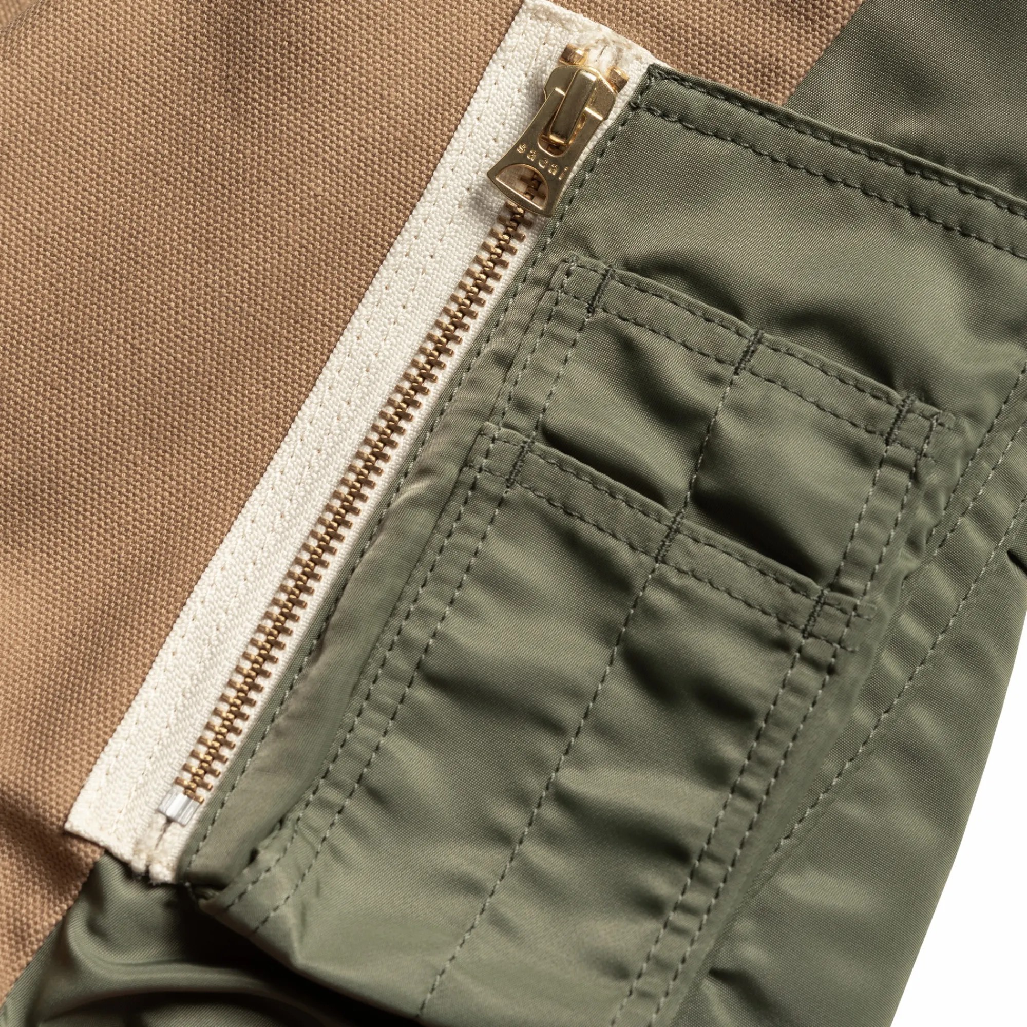 Carhartt WIP Collaborations>Sacai X W' Duck X Nylon Twill Coat