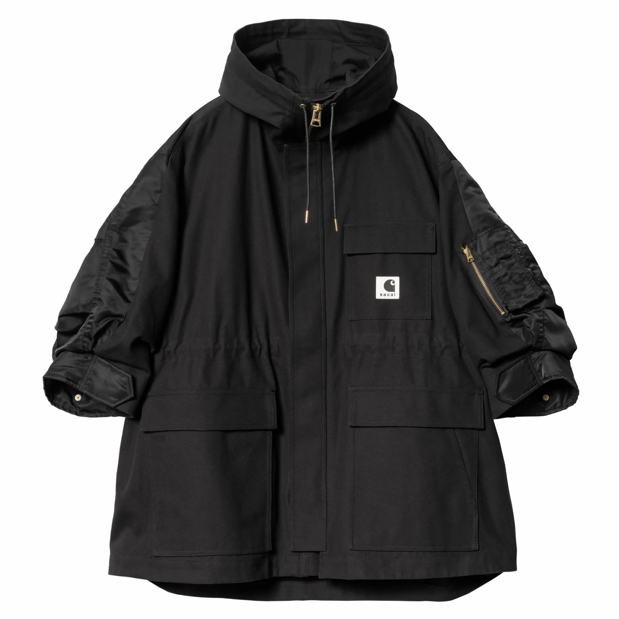 Carhartt WIP Collaborations>Sacai X W' Duck X Nylon Twill Coat