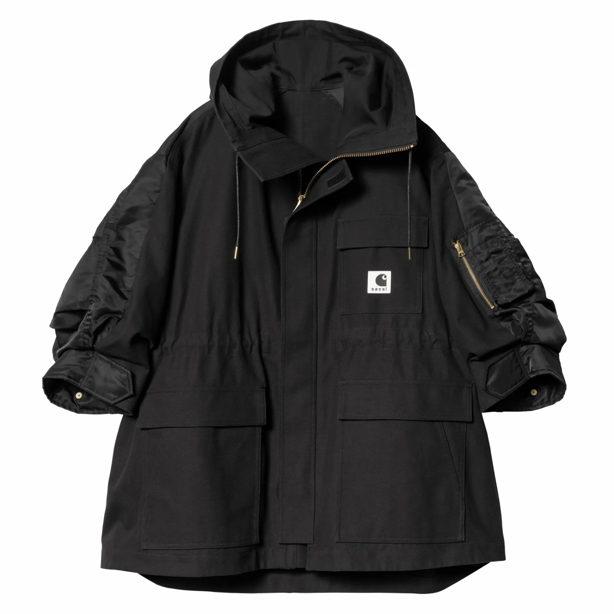 Carhartt WIP Collaborations>Sacai X W' Duck X Nylon Twill Coat