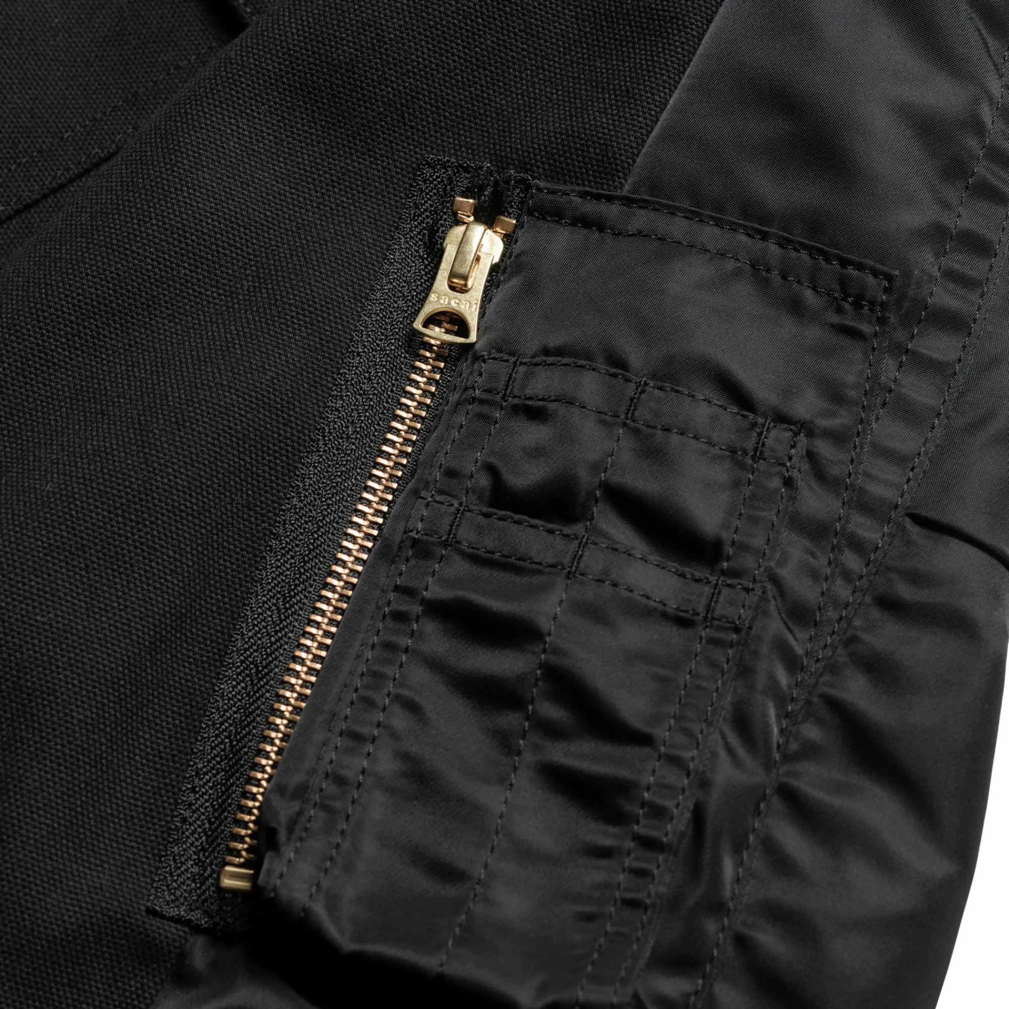 Carhartt WIP Collaborations>Sacai X W' Duck X Nylon Twill Coat