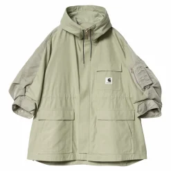 Carhartt WIP Collaborations>Sacai X W' Duck X Nylon Twill Coat