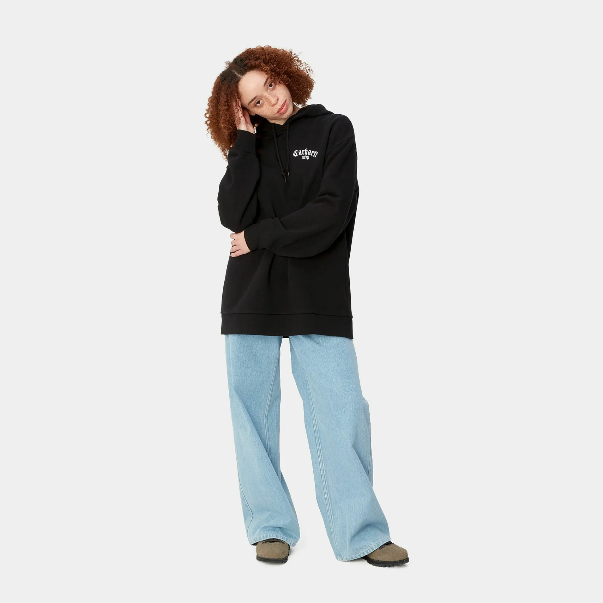 Carhartt WIP Sweats>W' Hooded Onyx Script Sweat