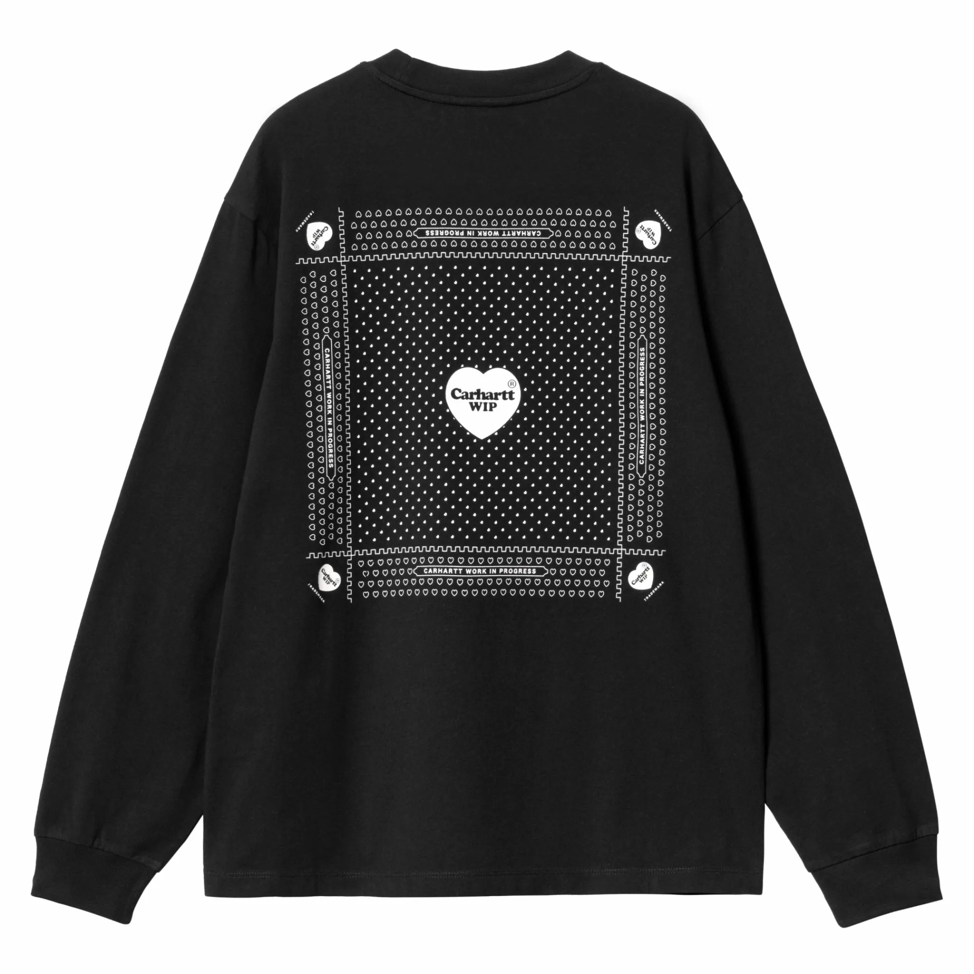 Carhartt WIP T-Shirts>W' L/S Heart Bandana T-Shirt