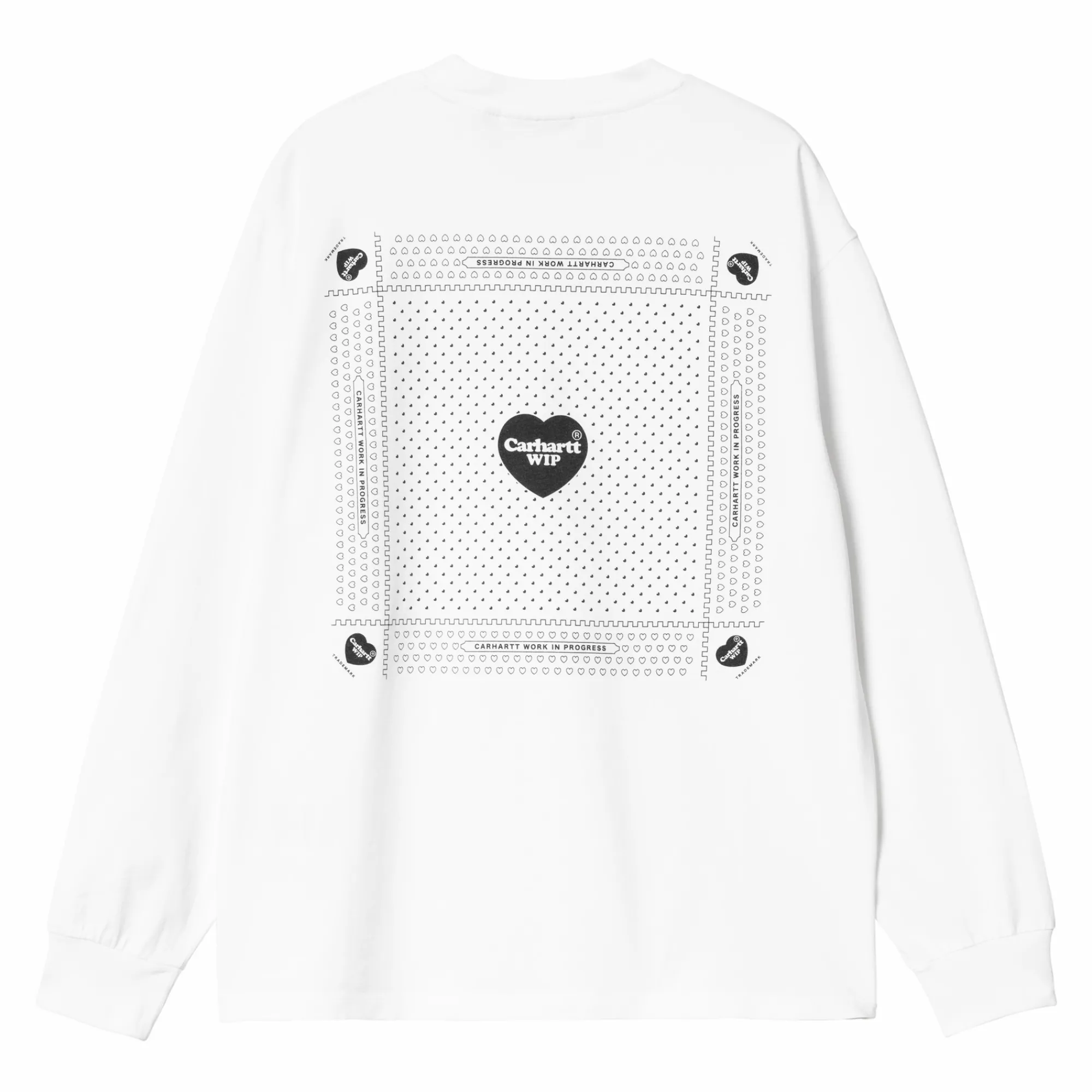 Carhartt WIP T-Shirts>W' L/S Heart Bandana T-Shirt