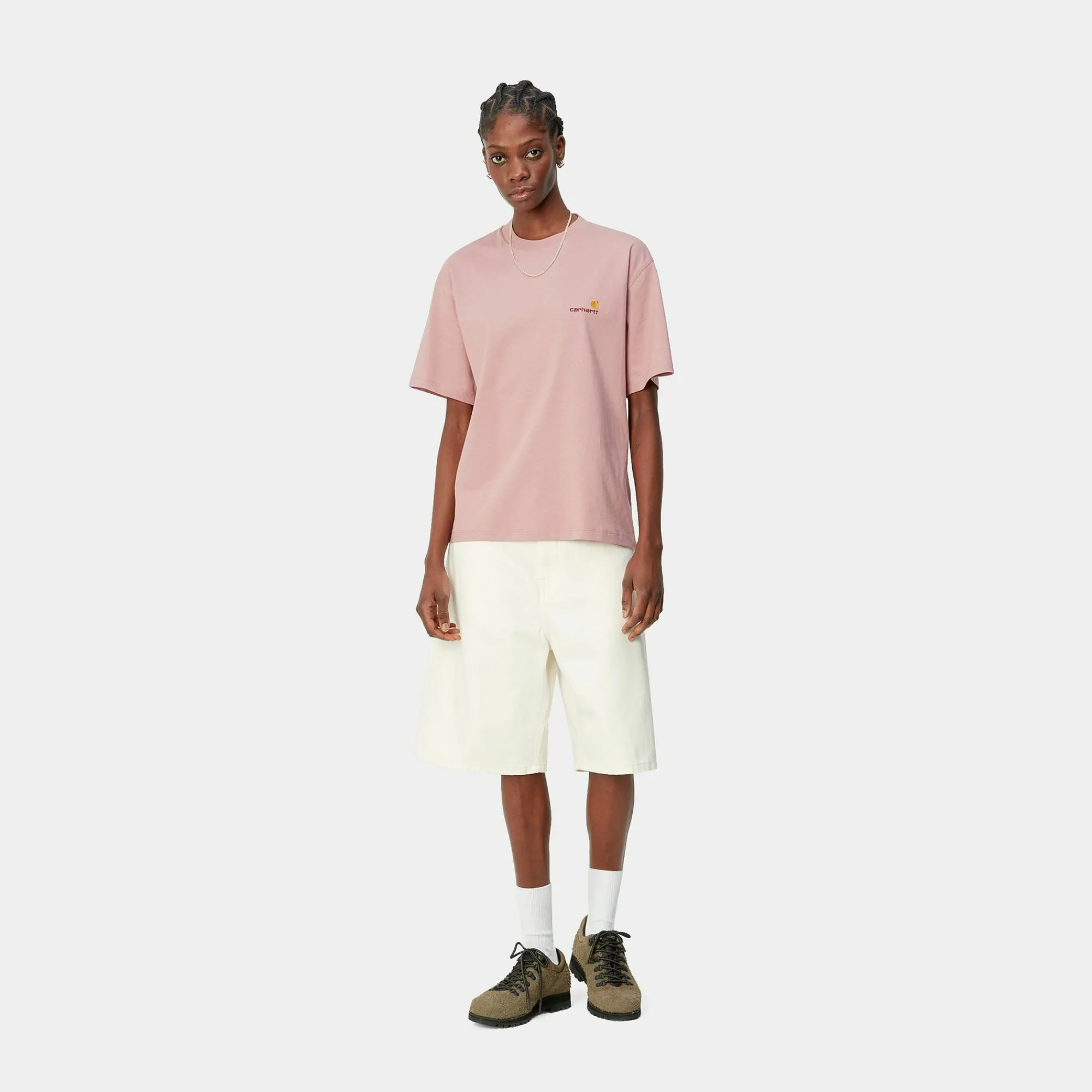 Carhartt WIP Core Products>W' S/S American Script T-Shirt
