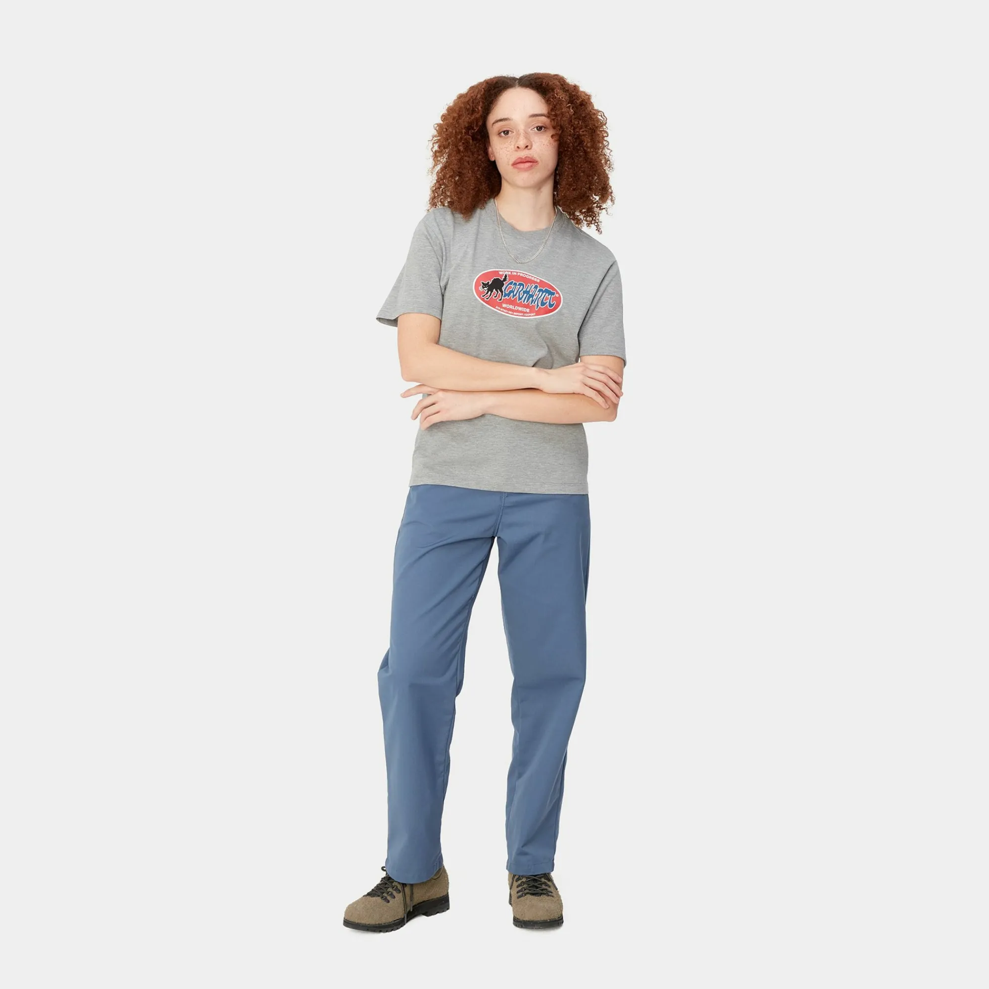 Carhartt WIP T-Shirts>W' S/S Cat Sticker T-Shirt