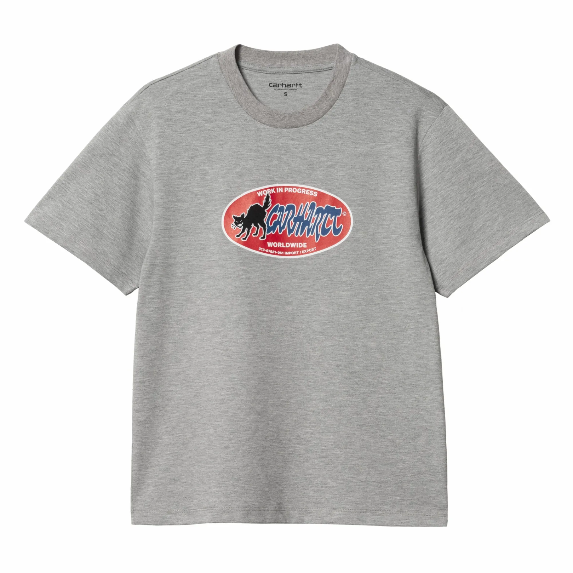 Carhartt WIP T-Shirts>W' S/S Cat Sticker T-Shirt