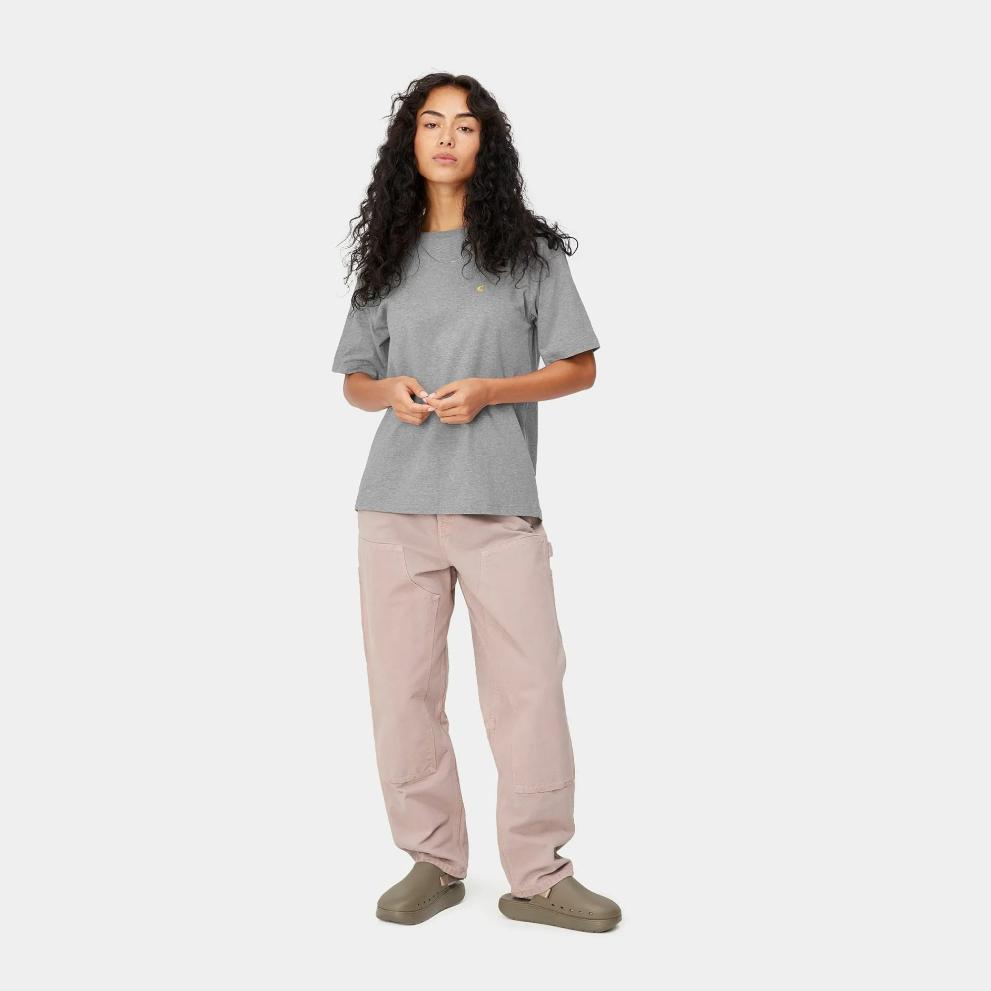 Carhartt WIP T-Shirts>W' S/S Chase T-Shirt