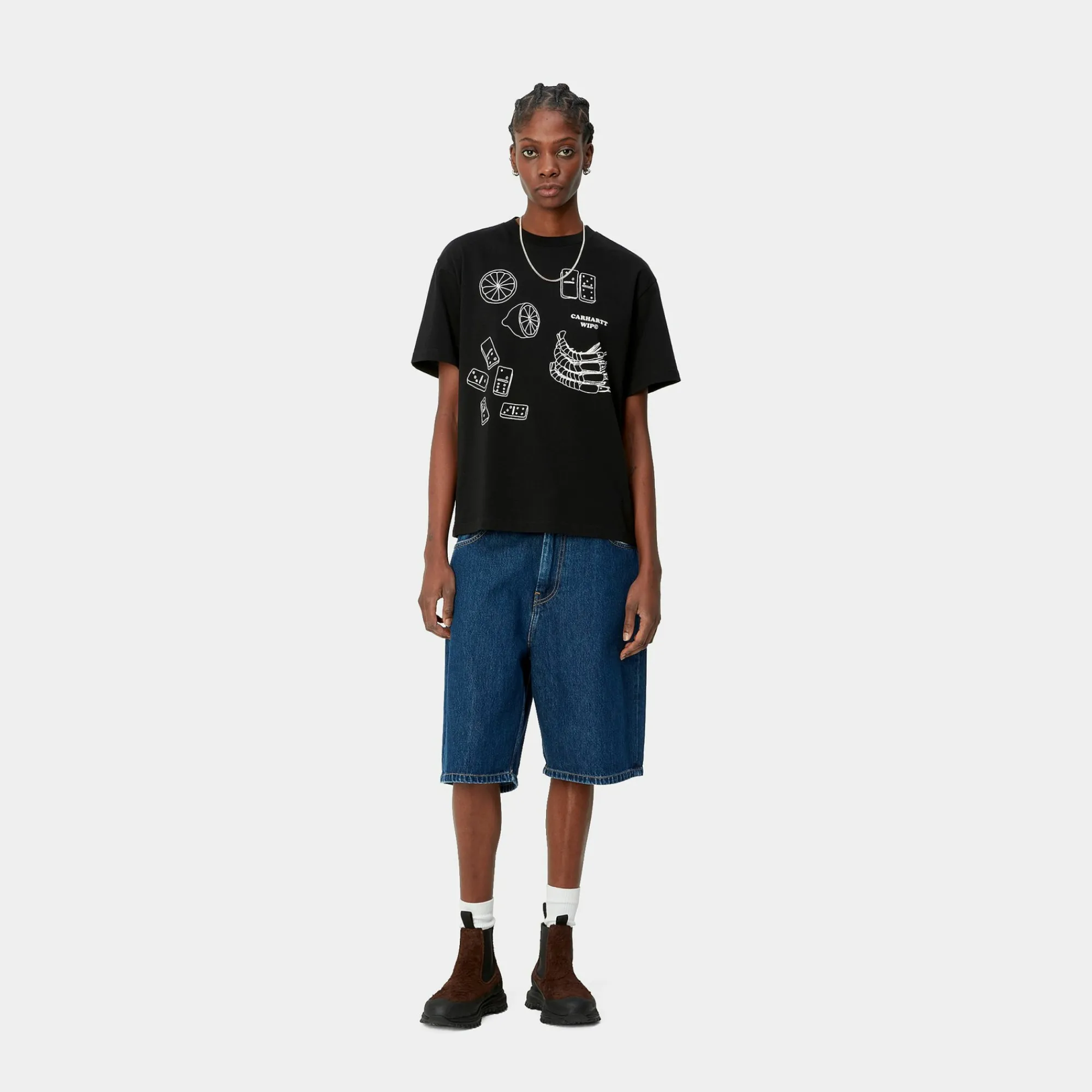 Carhartt WIP T-Shirts>W' S/S Isis Maria Lunch T-S