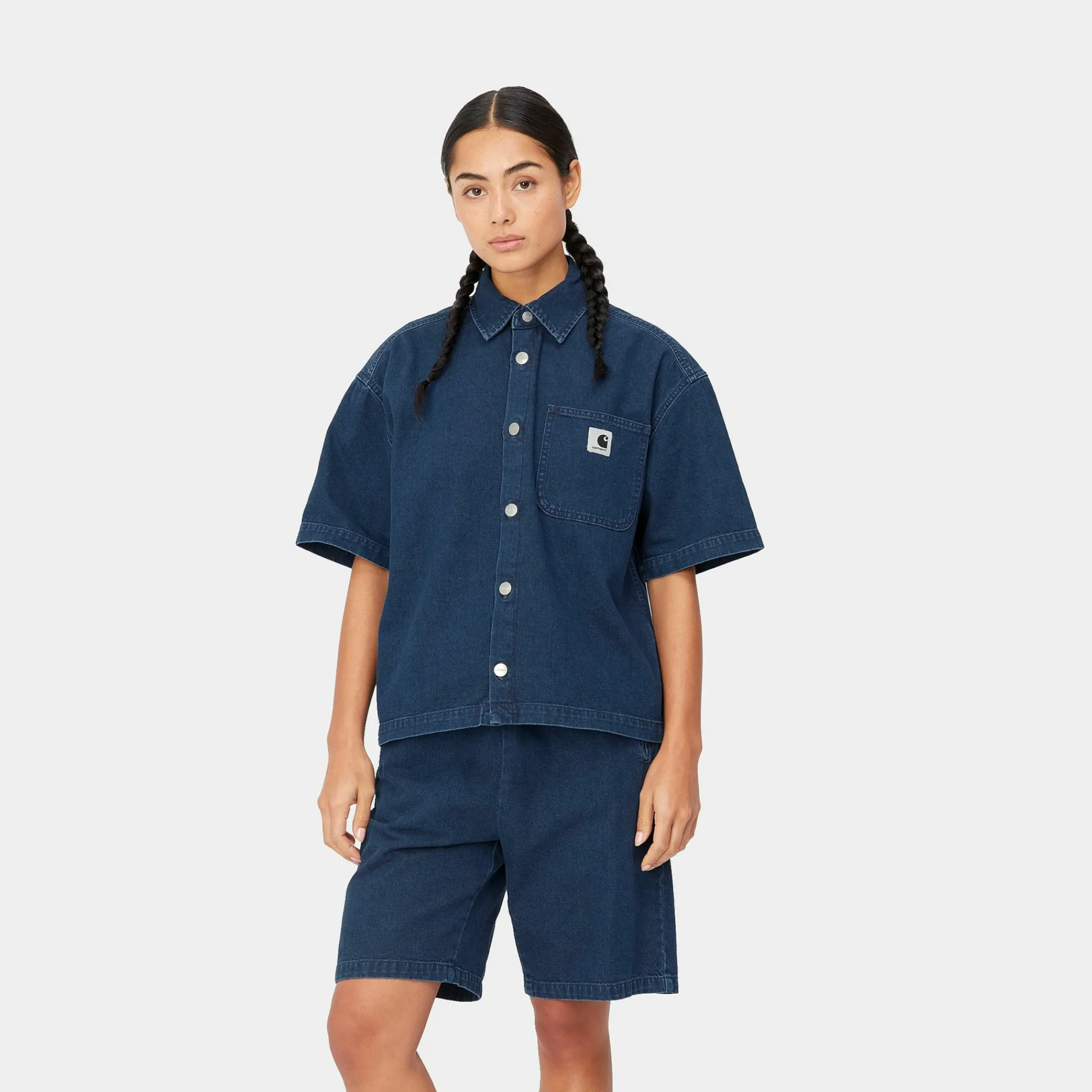 Carhartt WIP Shirts>W' S/S Lovilia Shirt