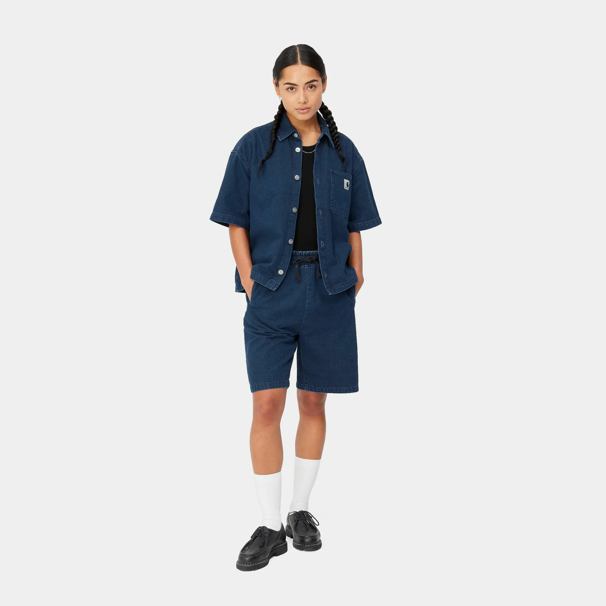 Carhartt WIP Shirts>W' S/S Lovilia Shirt